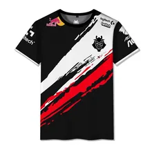 Jérsei do jogo de jankos esports g2 dos tampões da equipe do campeonato europeu de kennys niko do jogador 2021 lol csgo