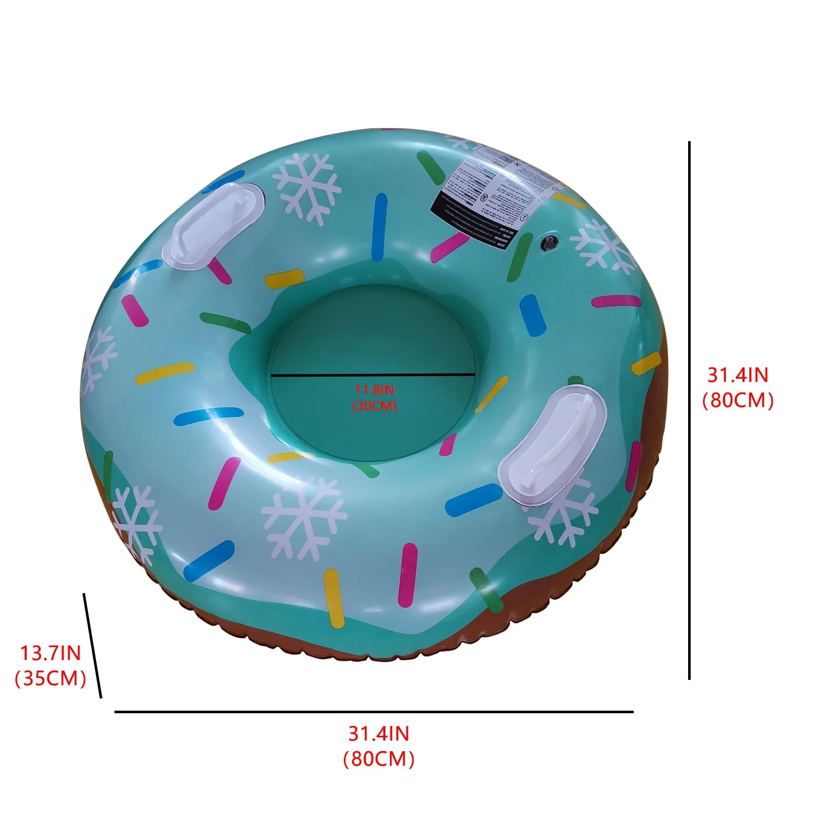Floated Skiing Board Ski Circle With Handle Inflatable Durable Outdoor Children Adult Snow Tube Skiing Equipments Snow Toy #G2