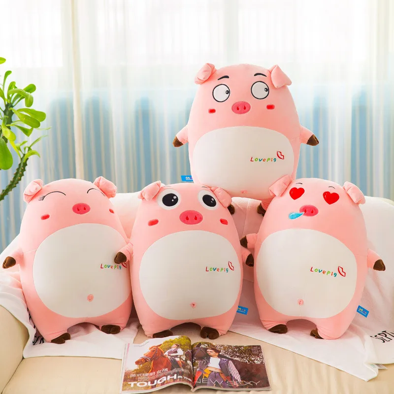 

Facial Expression Package Fat Pigskin Doll Plush Toys Creative Doll Pajama Pillow Expression Pigskin Children Doll