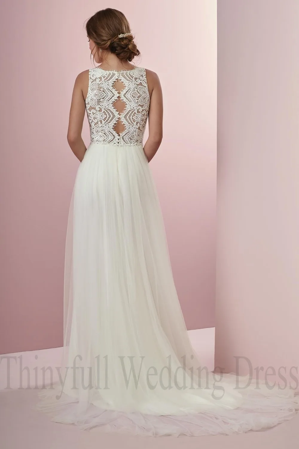 Thinyfull Vestido De Noiva пляжное свадебное платье бохо Свадебные платья с v образным
