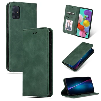 

For Samsung Galaxy A51 Case Phone Bag Book Wallet Case Cover for Galaxy A51 Business Style Flip Leather Case for Samsung A51