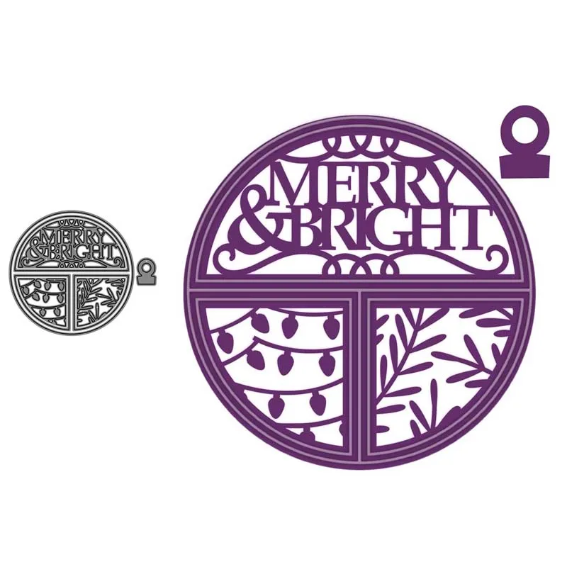 Металлические режущие штампы merry и bright circle cut die декоративная форма записная книжка нож лекало, лезвие трафареты для резки