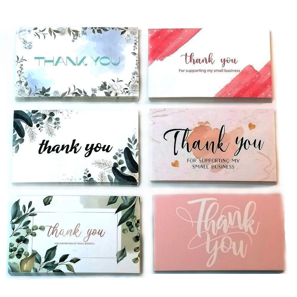 30PCS/Pack Unique Designs Thank You Paper Cards Package Insert Greeting Appreciation Cardstock Thanks Labels Tools | Дом и сад