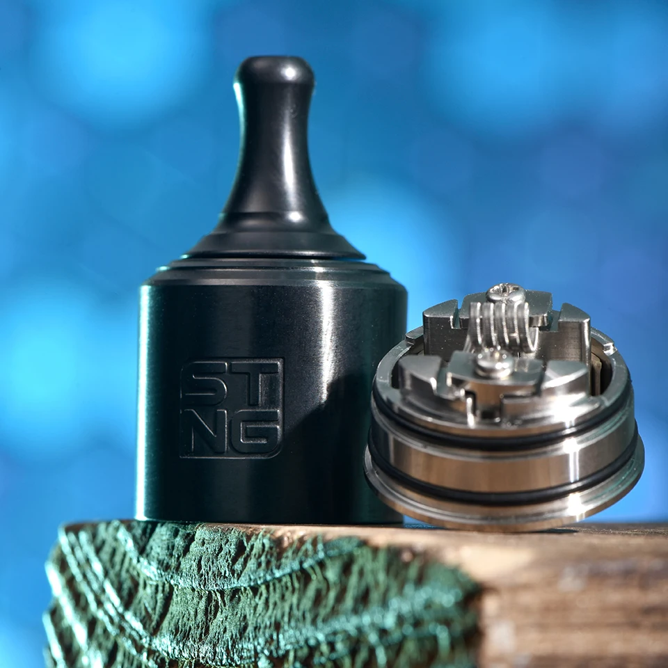 Wotofo STNG MTL RDA Tank 22mm diameter Atomizer 1.2ohm single coil with 510 Squonk Pin & wotofo profile cotton E-Cigarette Tank (7)