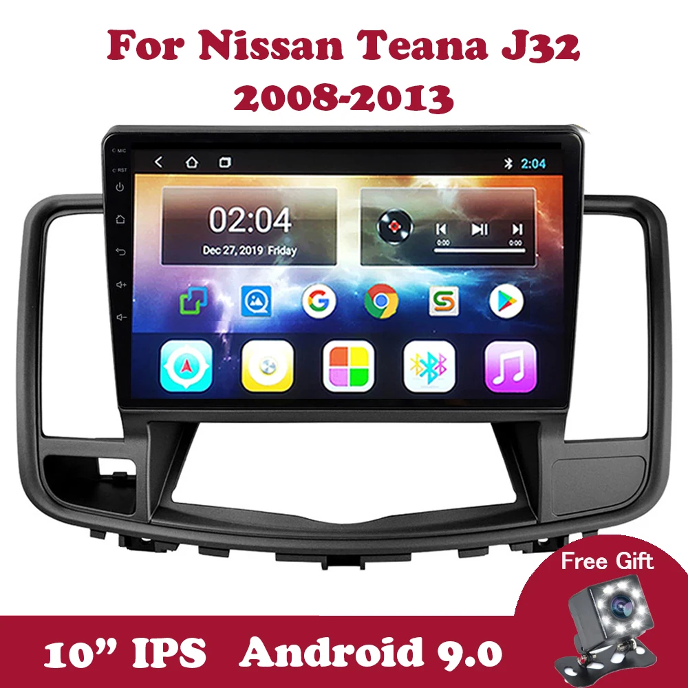 

Android 9.0 Car Radio For Nissan Teana J32 2008 2009-2013 DVD Multimedia Player Navigation GPS Wifi 10.1" IPS Screen 2din OBD