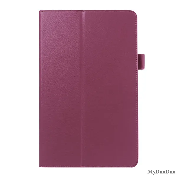 Tablet Case For Samsung Galaxy Tab E 9.6" T560 SM-T561 Cover Flip Stand Litchi Pattern PU Leather Case Protective Shell+Film+Pen - Цвет: purple