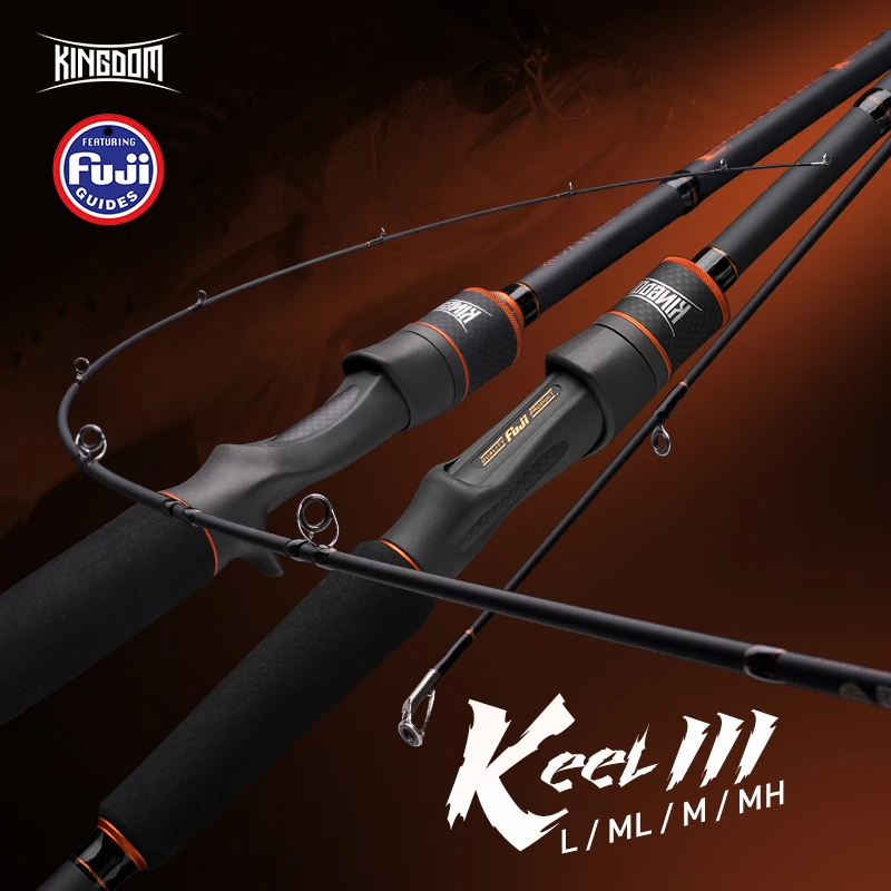 Рыболовные удочки Kingdom Keel III L ML M MH высококачественное спиннинговое и литье кольцо