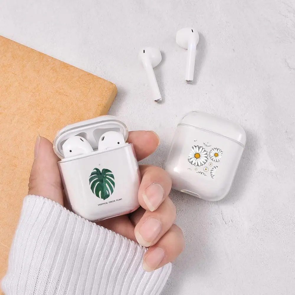 Милый чехол для Apple airpods беспроводных наушников с цветочной маргариткой и