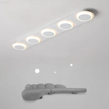 

ZISIZ Corridor Ceiling Light Creative Porch Entry Cloakroom Light Simple Modern Balcony Light Led Long Strip Ceiling Light