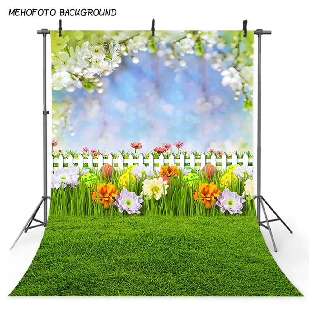 MOCSICKASpring пейзаж пасхальное яйцо фотография Фон зеленая трава Новорожденный