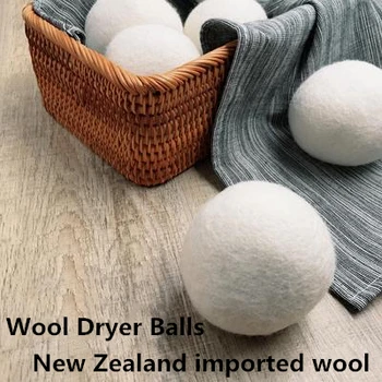 

6PCS/pack Laundry Clean Ball Wool Dryer Balls Natural Reusable Practical Home Laundry Softener Alternative Accessories