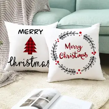 

Deer Xmas Tree Print Throw Pillow Case Cover Car Home Office Christmas Decor Festival Decor Living room decoration Home Textile