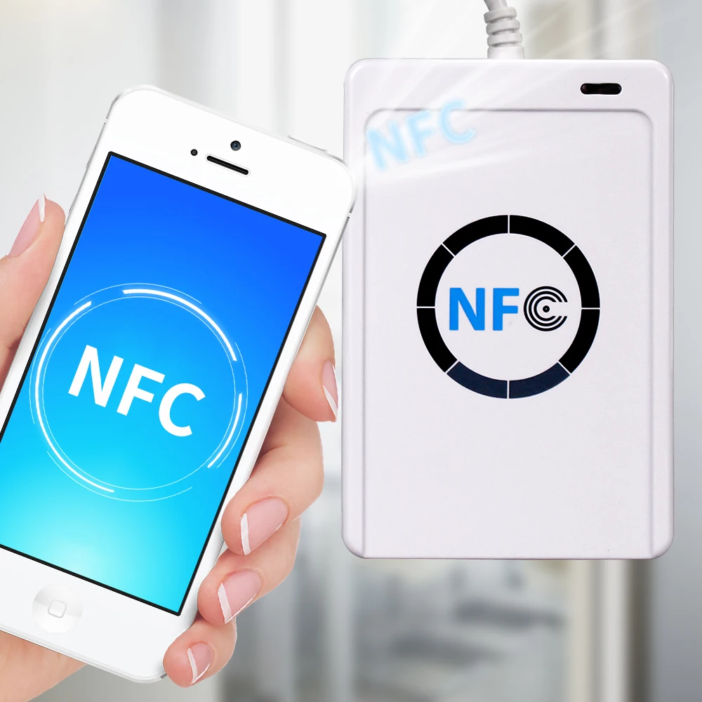 RFID считыватель карт писатель 13,56 копировальный аппарат MHz NFC копир ACR122U программист с Бесплатные SDK программы S50 MF карты ISO 14443 A/B