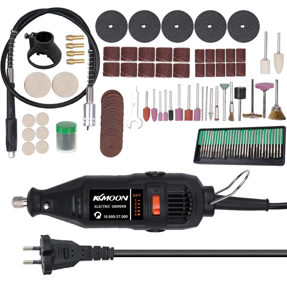

180W Electric Grinding Tool Set Mini Rotary Drill Grinder Versatile Cutting Polishing Sanding Machine Bits Engrave Tools Kit
