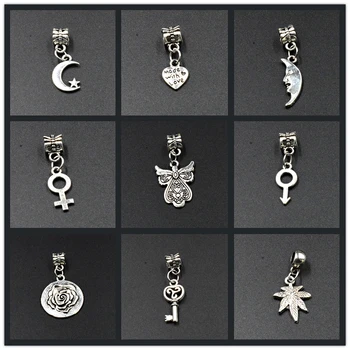 

Couple Symbol Bow and Heart Cupid's Arrow silver color Alloy Beads Charms Fit Women DIY Bracelets & Bangles Jewelry