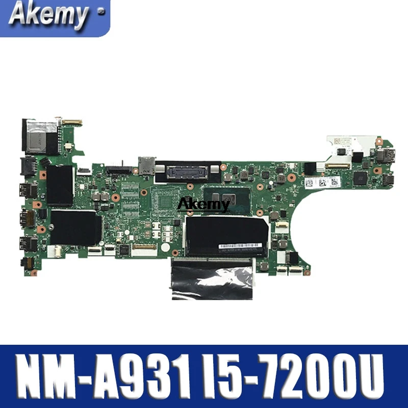 Материнская плата для ноутбука lenovo THINKPAD T470 CT470 NM-A931 с i5-7200U процессором DDR4, протестирована