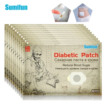 

60pcs=10bags Sumifun Diabetes Patch 100% Natural Herbs Reduce Blood Glucose Stabilizes Blood Sugar Level Medical Plaster D2470