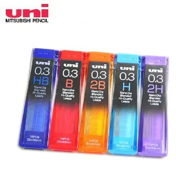 

Uni 202ND 0.3mm Nado Dia Blended Hi-Quantity Mechanical pencil Leads Pencil refills Japan 2B B HB H 2H 15Pcs/Tube