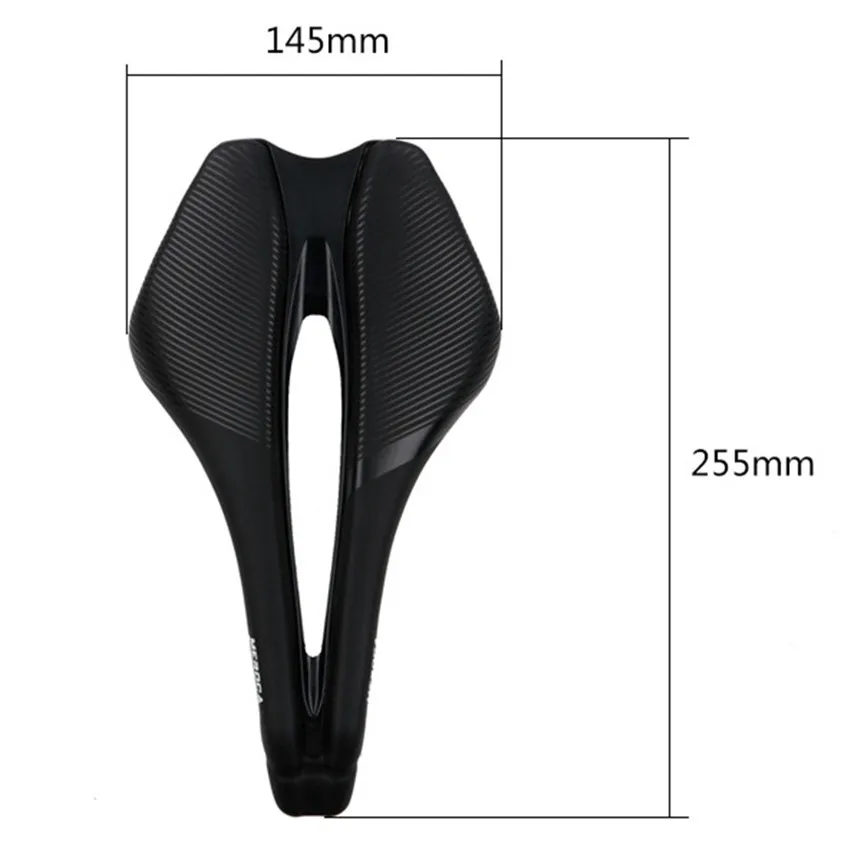 Black Road Bicycle Cushion Comfortable MTB Mountain Bike Hollow Big Butt Seat Short Nose Cushion Saddle
