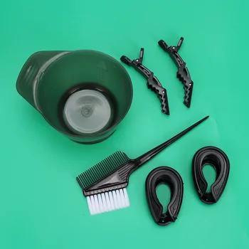 

Hair Coloring Tools Set Ear Caps Sectioning Clips and Bowl Hair Dye Comb Hair Tint Kit