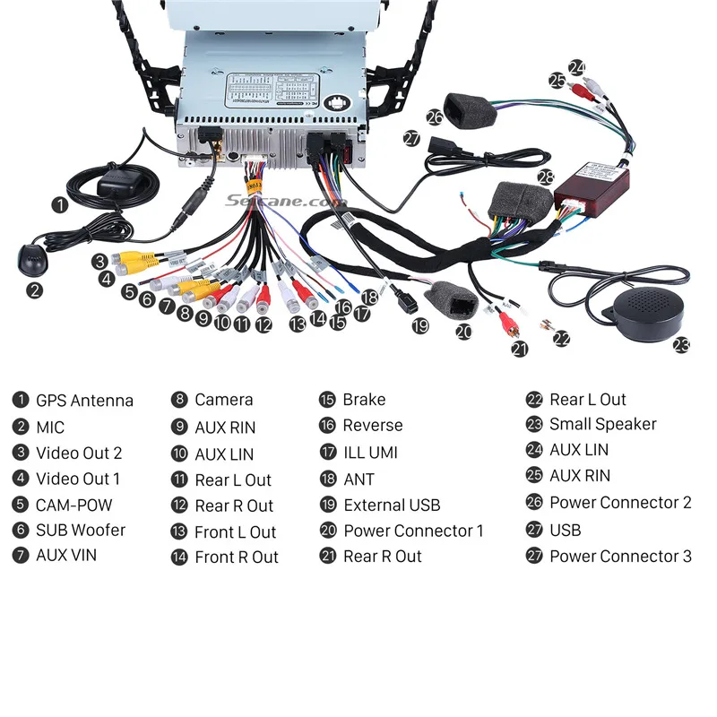 Clearance Seicane 8" Android 9.0 4G+32G 8-core Car GPS Headunit Multimedia Navigation for Ford focus 2011-2013 IPS Stereo tape recorder 5