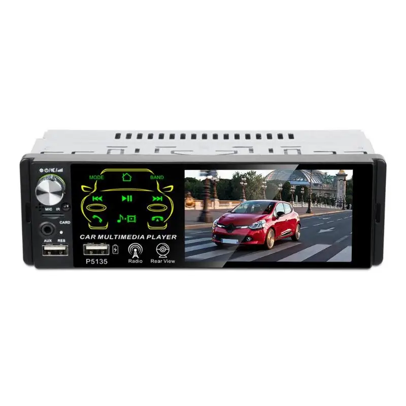 FM радио, Классическая, нежная текстура, P5135, Bluetooth, стерео, 4,1 дюймов, USB, AUX, радио, приемник, в тире, головное устройство