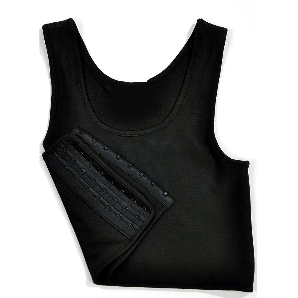 Buy Breathable Chest Binder Les Lesbian Tomboy Trans Short Vest Chest Binder  Tops (S(UK4), Black) Online at desertcartParaguay