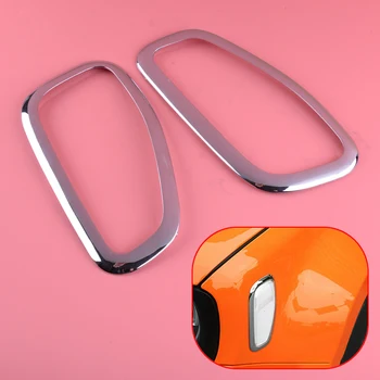 

CITALL 2pcs Silver Front Side Turn Signal Light Lamp Cover Trim Frame Fit For Jeep Renegade 2015-2018