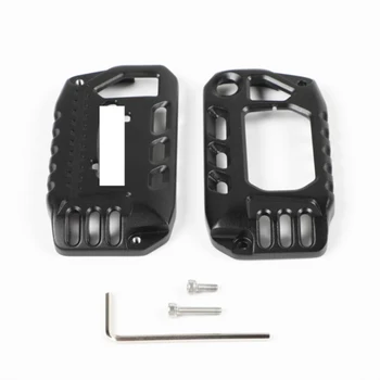 

Car Key Cover Decor Case Black Alloy Protector Shell For Jeep Wrangler Gladiator