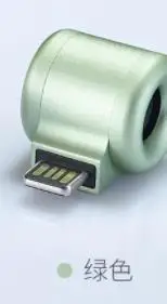 3 цвета, xiaomi youpin, USB, мини-диффузор, портативный, чистый натуральный, твердый, эфирное масло, арома-диффузор, эфирное масло, диффузор - Цвет: Зеленый