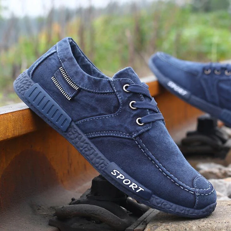 2021 zapatillas de deporte de los hombres planos zapatos de lona de los hombres de primavera Zapatos informales transpirables mocasines Chaussure Homme gran tamaño 38-46