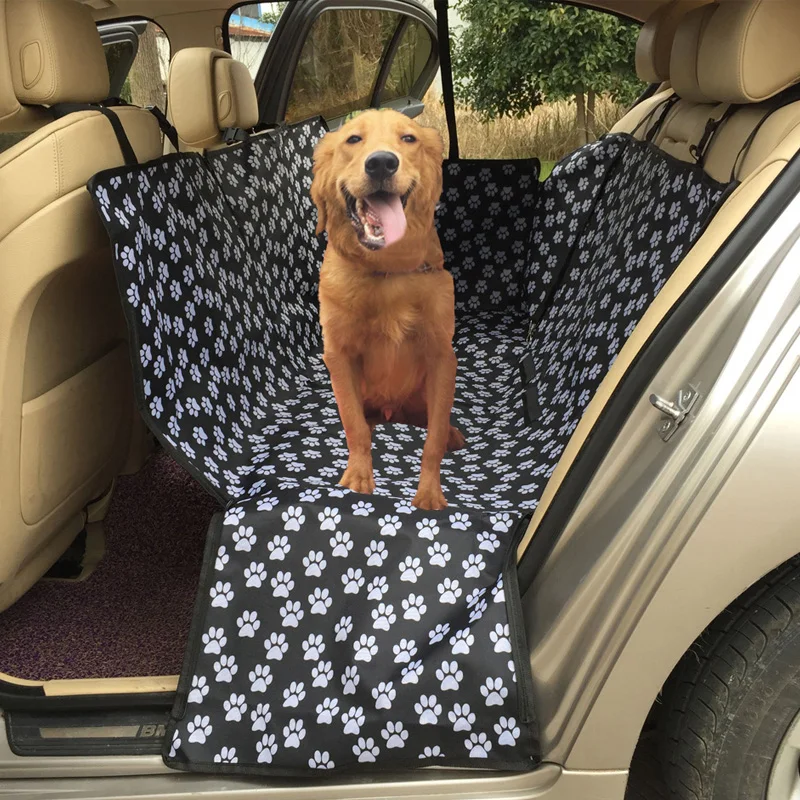 Оксфорд следа домашних животных переноски задняя водонепроницаемая собака автомобильное сиденье Чехол коврики Гамак Протектор с ремнем безопасности Transportin Perro