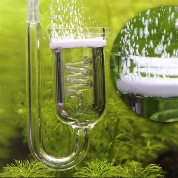 

CO2 spiral diffuser electromagnetic regulator fish tank atomizer fish tank glass material with suction cup