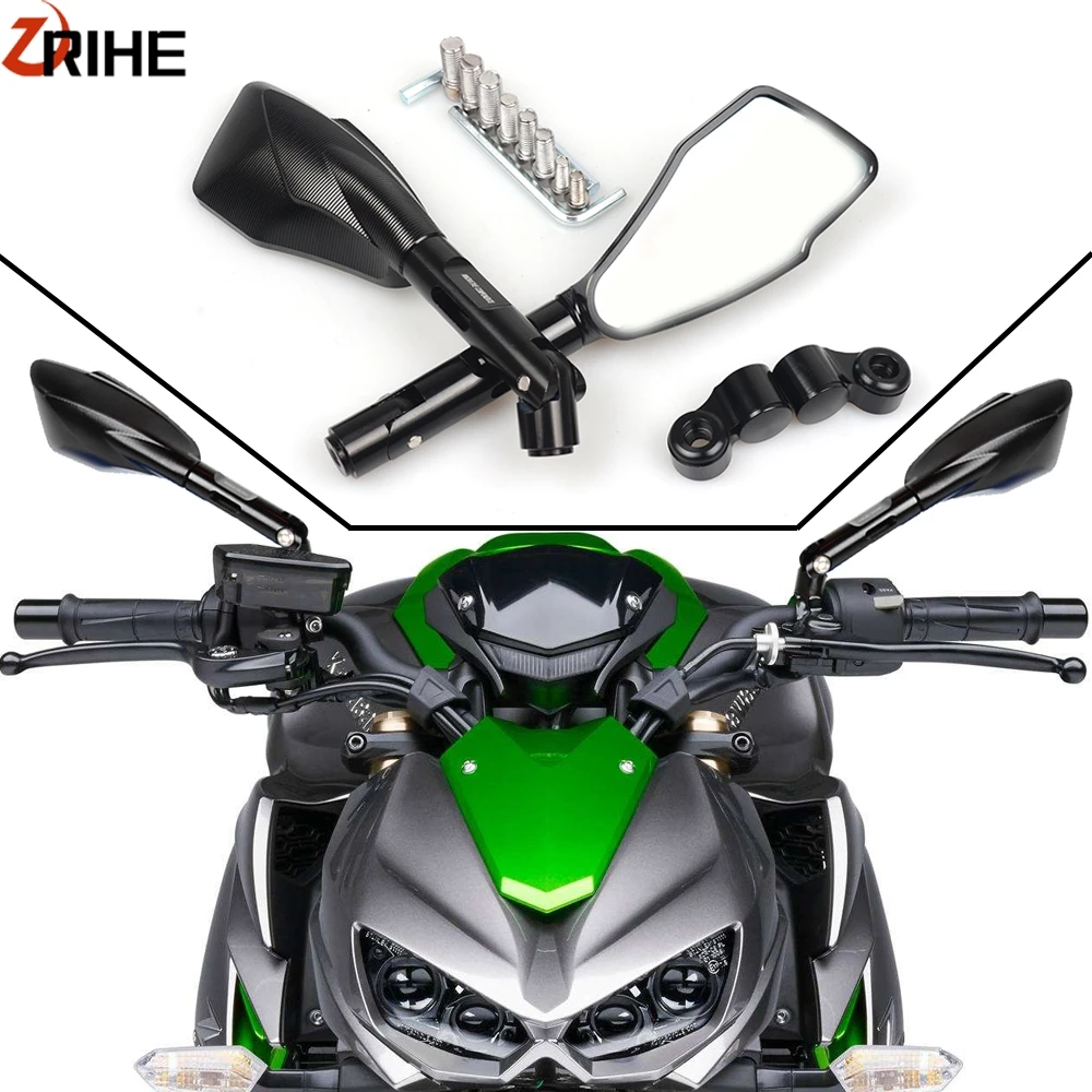 Универсальные мотоциклетные боковые зеркала заднего вида для kawasaki Z300 ER-6N ER-6F Z800