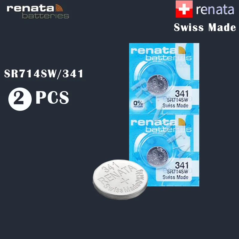 2 шт./лот Renata 341 100% оригинальный новый долговечный SR714SW 1 55 в швейцарский Серебряный