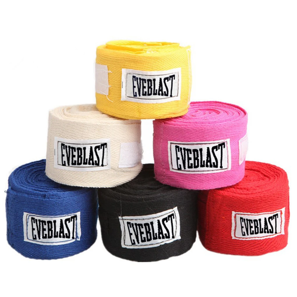 

1 Rolls Cotton Sports Strap Boxing Bandage Sanda Muay Thai Taekwondo Hand Gloves Wraps Boxing Handwraps For Training Bandages