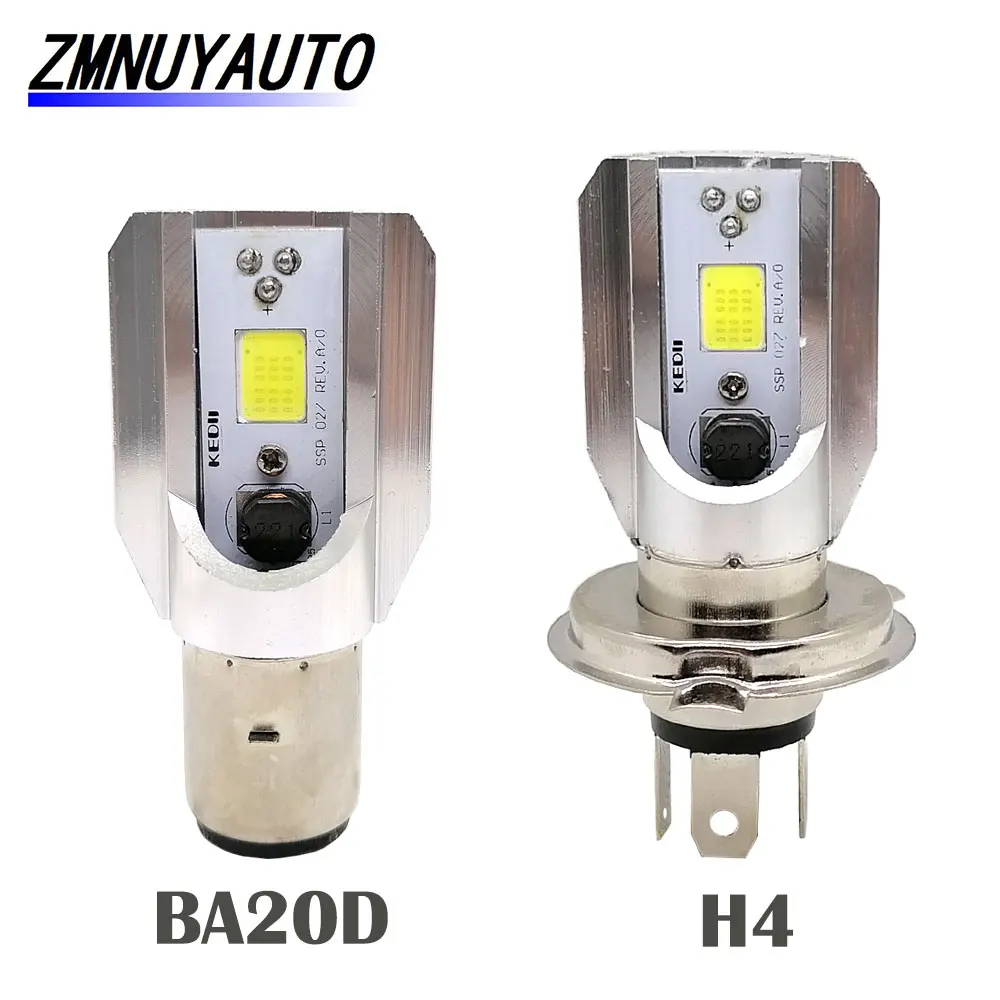 2 шт. H6 Led BA20D фара мотоцикла 1200LM мото противотуманные фары H4 HS1 Скутер ATV аксессуары