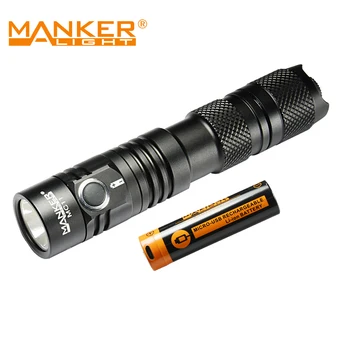 

Bundle: Manker MC11 1300 Lumen CREE XP-L LED Flashlight With Pocket Stainless Steel Clip + USB Rechargeable 18650 Battery