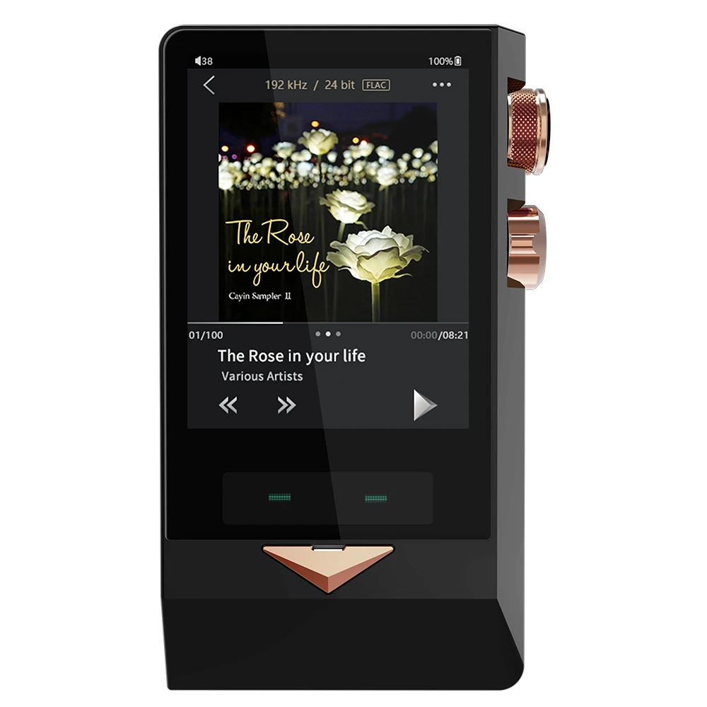 CayinN8 латунная черная вакуумная трубка портативный плеер DSD256 PCM32Bit/384kHz SACD ISO AK4497EQ USB