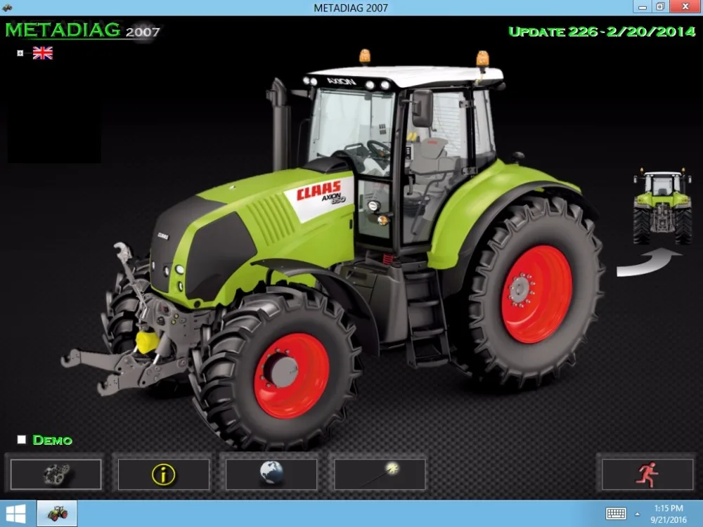 

FOR CLAAS MetaDiag 2007 (Update 2016)