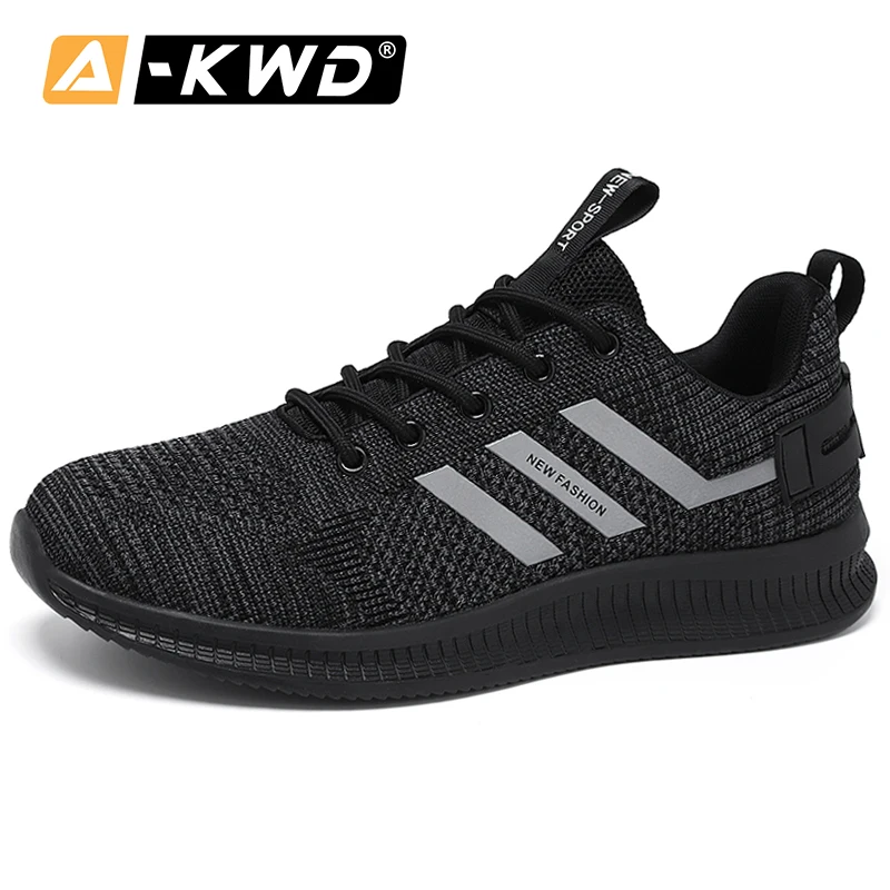 black breathable trainers