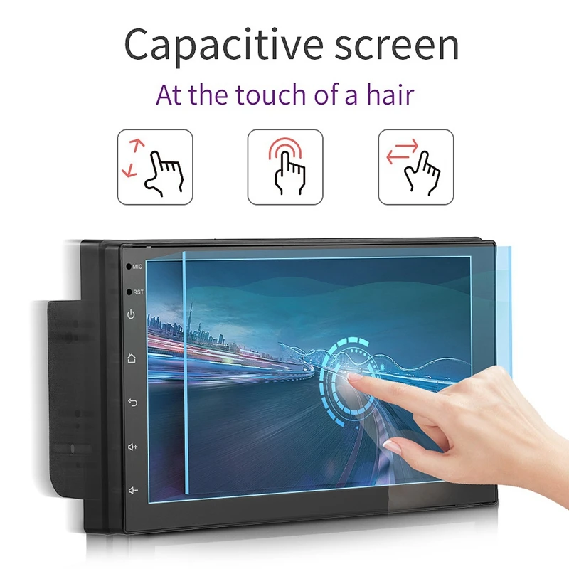 Новинка Android 10 Универсальный 2 Din 7 дюймов Автомобильный стерео радио GPS Wifi плеер