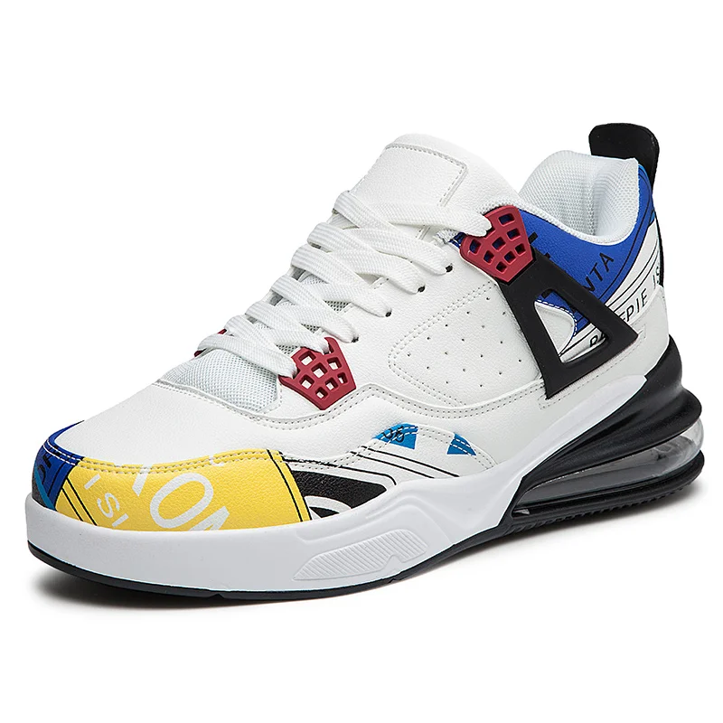 

New Basketball shoes Men Comfort Jogging Shoes Men Air Cushion Sneakers Gym Fashion Multicolor Stitching Sport Footwear