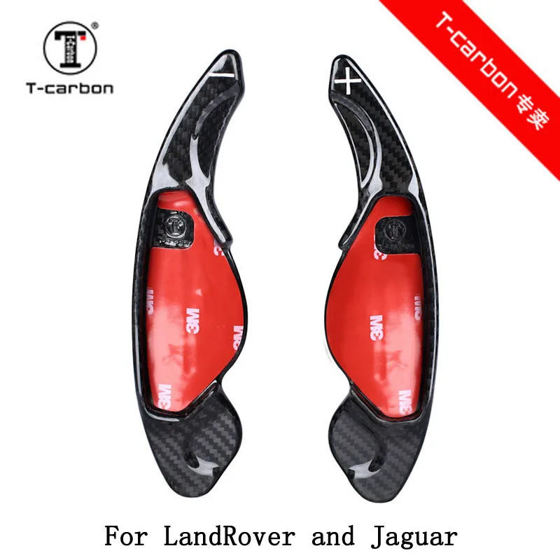 T-carbon Car styling Real Carbon Fiber Steering Wheel Shift Paddles Extension For Land Rover / Jaguar XFL XF XE XJ F-PACE F-TYPE |