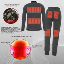 Уличная теплая одежда с подогревом для верховой езды, катания на лыжах, рыбалки, зарядки через подогреваемый костюм