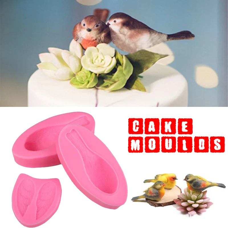 3 шт./компл. 3D птица Форма форма для выпечки тортов DIY принтер домашний Кухня пресс-формы производитель ремесло