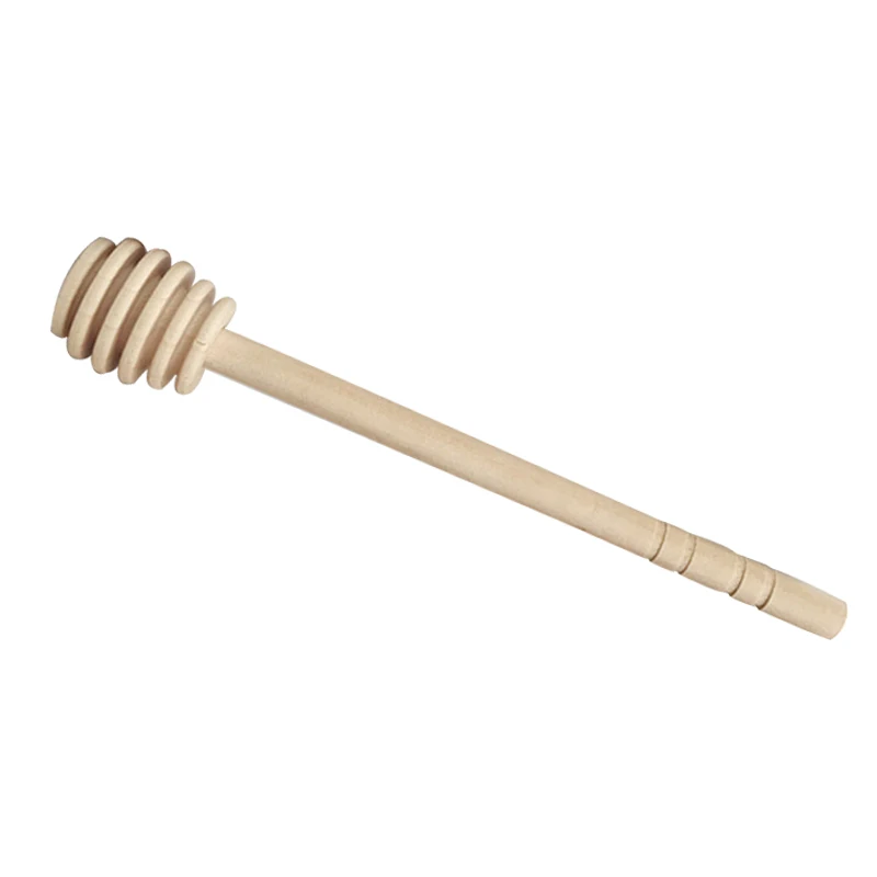 Практичная деревянная медовая палочка с длинной ручкой, медовая ложка для перемешивания, палочка для меда, кухонные принадлежности - Цвет: wooden