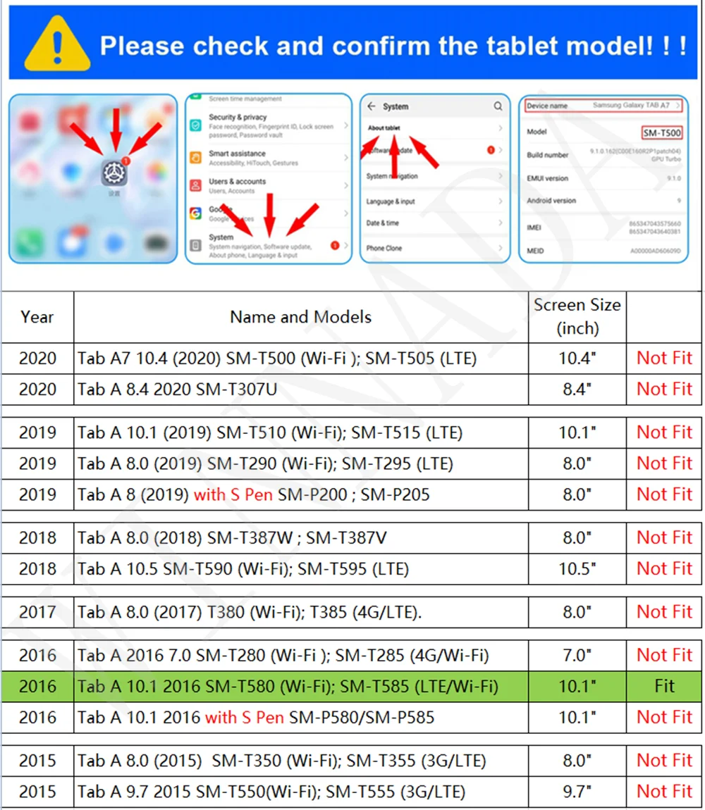 Для Samsung GALAXY Tab A A6 10 1 2016 чехол T580 T585 T580N T585N дюймов планшет TPU + PC противоударный