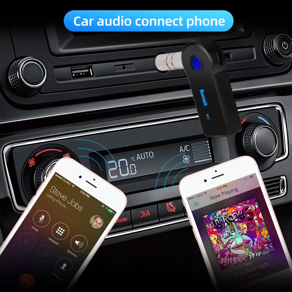 GUUGEI Bluetooth адаптер 3,5 мм Беспроводной автомобильный bluetooth-приемник Aux порт Bluetooth аудио музыкальный динамик адаптер USB 5,0 конвертер