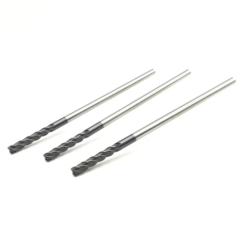 1 шт. 4F-D6X150L HRC50 Карбид токарный станок Режущий инструмент ЧПУ плоская Концевая фреза 4 флейты диаметр 6 мм фрезерный станок фреза